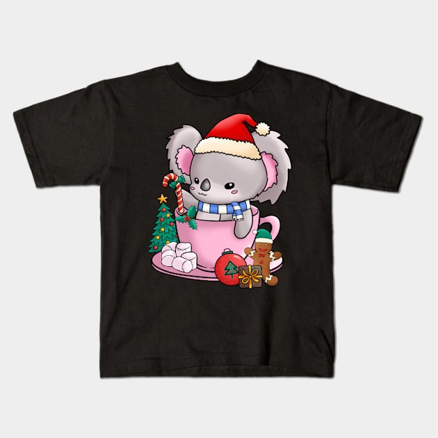 Cute and Lovely Animals with Christmas Vibes Kids T-Shirt by Gomqes